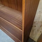 Grote Boekenkast Vintage Boekenkast Teakfineer Wandkast Kast thumbnail 14