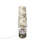 Jaren 70 Vloer Lamp – Fat Lava – Stoffen Kap -(mm09) thumbnail 3