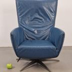 Vintage Label Fauteuil Gerard Van Den Berg Leer Lounge Chair thumbnail 11