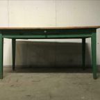 Vintage Tafel / Boerentafel / Bureau thumbnail 4