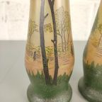 Duo Art Nouveau Vazen François Th. Legras thumbnail 4