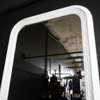 Grote Brocante Biedermeier Stijl Spiegel – Wit thumbnail 5