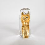 Sea Glasbruk - Renate Stock Paulsson - Seacat - Glas - Gesigneerd - Zweden - 1990's thumbnail 2