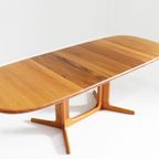 Vintage Glostrup Deense Ovalen Uitschuifbare Eettafel Tafel Massief Teak thumbnail 2