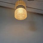 Vintage Space Age Hanglamp Glas En Chroom Design thumbnail 2