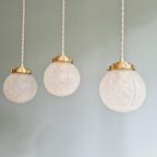 Art Deco Hanglamp Van Gesatineerd Glas (5 Beschikbaar) thumbnail 11