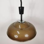 Vintage, Space-Age Hanglamp, Plafondlamp, Ufo Lamp Bruin thumbnail 4