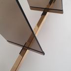 Belgo Chrom Glass Brass Freestanding Wall Unit Regency Bar thumbnail 6