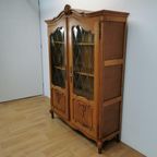 Vintage Queen Ann Kast, Vitrinekast, Buffetkast Boekenkast 7 thumbnail 4