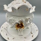 Vintage Terrine Capodimonte Wit/goud thumbnail 9