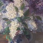 Anne Maillart "bloemenstilleven". 20ste Eeuw. thumbnail 6