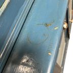 Brocante Blauwe Kast / Vitrinekast thumbnail 7