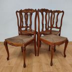 Vintage Landelijke Stoelen Eettafelstoelen Eetkamerstoelen Set Prijs thumbnail 2