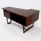 Rosewood Boomerang Desk By Peter Løvig Nielsen For Hedensted Møbelfabrik Denmark 1950S thumbnail 15