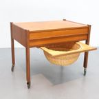 Deense Vintage Fournituren Tafel Teak thumbnail 3