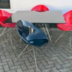 Kartell Glossy Dining Table With 4 Eros Chairs thumbnail 6