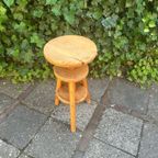 Vintage Beukenhouten Werkplaatskruk Draaikruk Pianokruk thumbnail 4