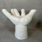 Vintage Hand Chair / Stool Polyester – 80’s thumbnail 3