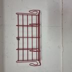 Rood Metalen Kapstok Uit De Jaren 1970 Van Tomado Nederland thumbnail 4