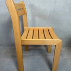 4x 1980’s Beukenhouten Stoelen thumbnail 6