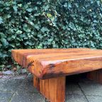 Brutalistische Wabi-Sabi Massief Eiken Salontafel thumbnail 4