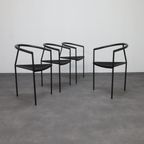 4x Rare Postmodern Dining Chair By Maurizio Peregalli For Zeus, 1980s thumbnail 2