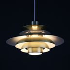 Zeldzame Jeka Metaltryk Verona Deense Hanglamp | Kurt Wiborg | Lamp Uit De Jaren 70 | Type 209605 thumbnail 4