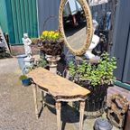 Antieke Console, Sidetable, Wandtafel Met Bijbehorende Spieg thumbnail 3