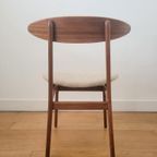 Vintage Deense Eetkamerstoel In Teak 1960 thumbnail 5
