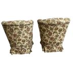 Set Van 2 Vintage Gebloemde Fauteuils / Cocktailstoelen thumbnail 5