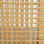 Unieke Set Van 6 Houten Art Deco Design Eetkamerstoelen Met Een Rieten Zitting En Rugleuning thumbnail 13