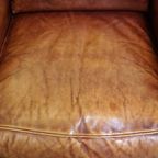 Mooie Schapenleren Artdeco Design Fauteuil/ Armchair Afgewerkt Met Hout thumbnail 9