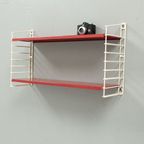Modulair Wandrekje Met Rode Planken 71235 thumbnail 4