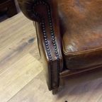 Schapenleren Vintage Clubfauteuil In Art Deco Stijl thumbnail 19