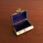 Vintage Klein Sieraden Doosje Kamelen Bot Met Messing, Jaren '70 thumbnail 3