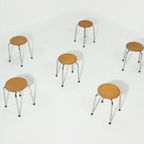 4 X Industrial Stool Dutch Design 1960s thumbnail 5