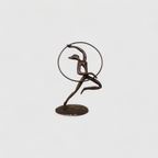 Vintage Bronzen Beeldje Ballerina 1/6 Hoepel | 00857 thumbnail 5