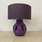 Purple Ceramic Table Lamp , 1970S thumbnail 4