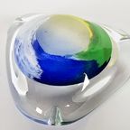 Glas Galarie - Helder Glas - Blauw - Geel - Studio Glas - 80'S thumbnail 3