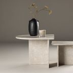 Eves Salontafel Set - 60 X 60 Cm - Beige Marmerlook thumbnail 3