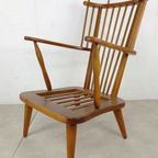 Mid-century Vintage Spijlenstoel, Fauteuil Scandinavisch thumbnail 5