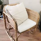 Kussen Met Strepen Beige Bruin En Donkerblauw Yvonne Kwakkel thumbnail 3