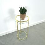 Messing Plantentafel Met Glazen Blad thumbnail 6