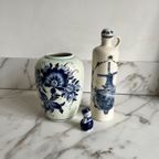 Grote Vintage Jenever Fles Van Delft Blue thumbnail 8