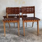 Mid Century Jens Risom Knoll Side Dining Room Chairs Model 666( 4/Pcs=Set) thumbnail 9