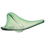 Vintage Groene Kristallen Schaal Val Saint Lambert Jaren 60 thumbnail 6