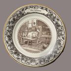 Bord (6) - Porselein - Complete Set - Werkers Van Toen thumbnail 3