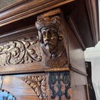 Demontabele Antiek Eiken Kast Met 3 Verstelbare Planken, 199 Cm Hoog thumbnail 5