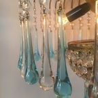 Italiaanse Hanglamp Azuur Teardrop Lamp Murano Kroonluchter thumbnail 9