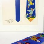Dutch Design | Guillaume Corneille | Lithoprint En Stropdas | Handgesigneerd | Cobra Groep | Coll thumbnail 3